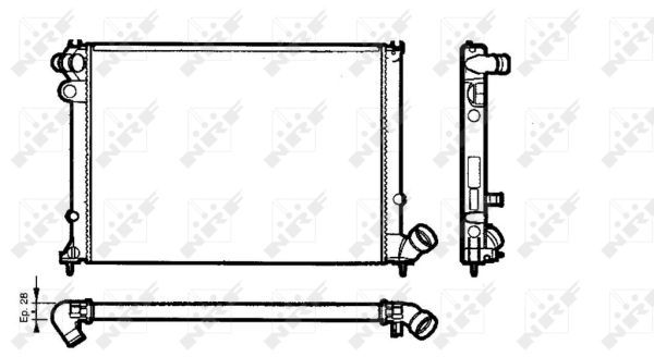 NRF Radiaator,mootorijahutus 58077