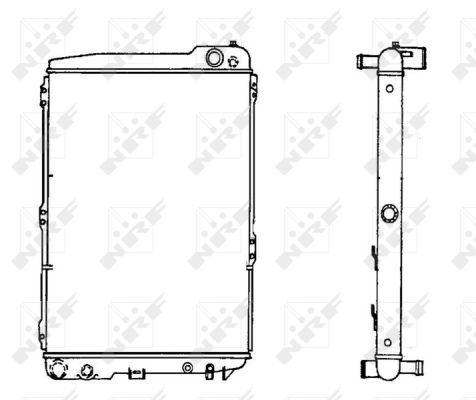 NRF Radiaator,mootorijahutus 58110