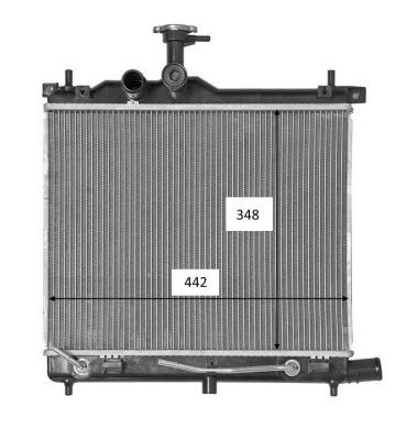 NRF Радиатор, охлаждение двигателя 58460