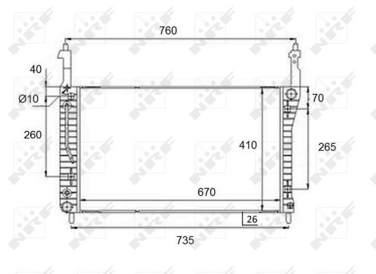 NRF Radiaator,mootorijahutus 58509