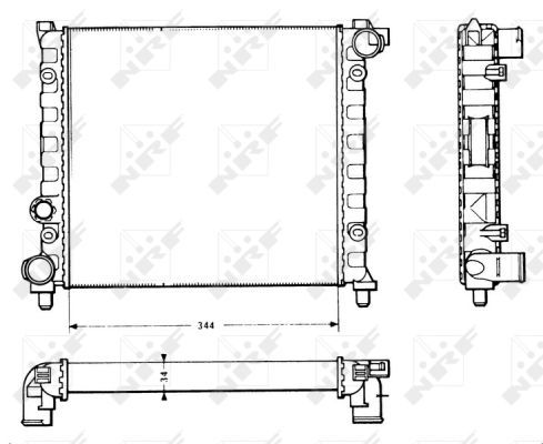 NRF Radiaator,mootorijahutus 58766