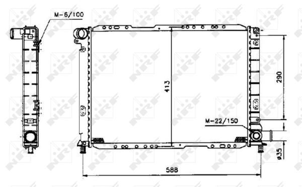 NRF Radiaator,mootorijahutus 58858