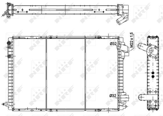 NRF Radiaator,mootorijahutus 58941