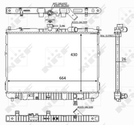 NRF Radiaator,mootorijahutus 59046