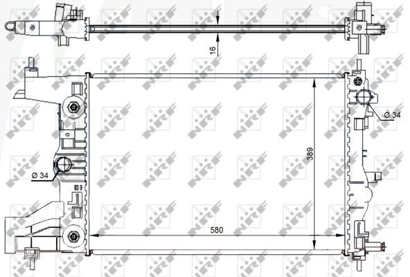 NRF Radiaator,mootorijahutus 59144