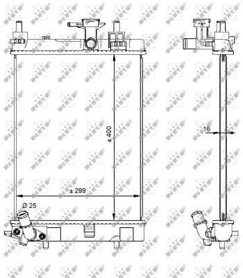 NRF Radiaator,mootorijahutus 59207