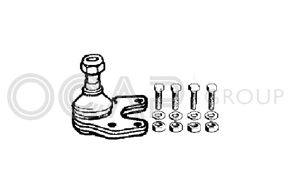 OCAP Шарнир независимой подвески / поворотного рычага 0400936