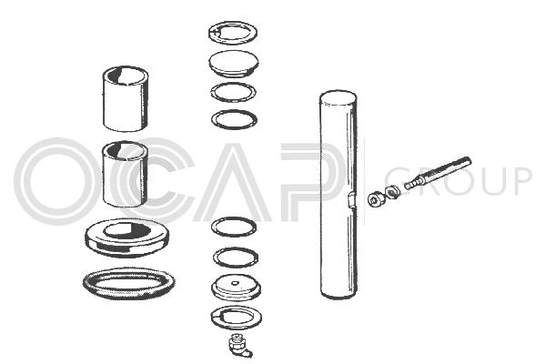 OCAP Ремкомплект, шкворень поворотного кулака 0927448