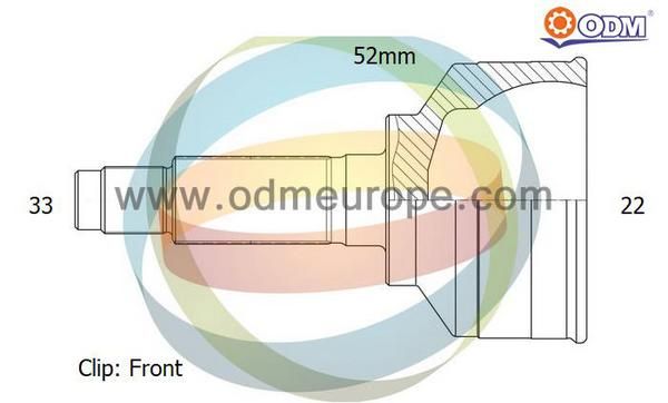 ODM-MULTIPARTS Liigendlaager, veovõll 12-001414