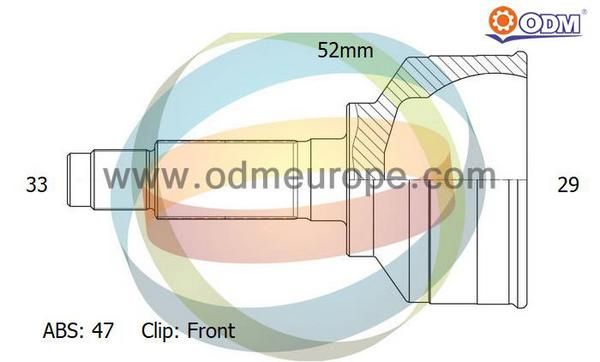 ODM-MULTIPARTS Liigendlaager, veovõll 12-001692