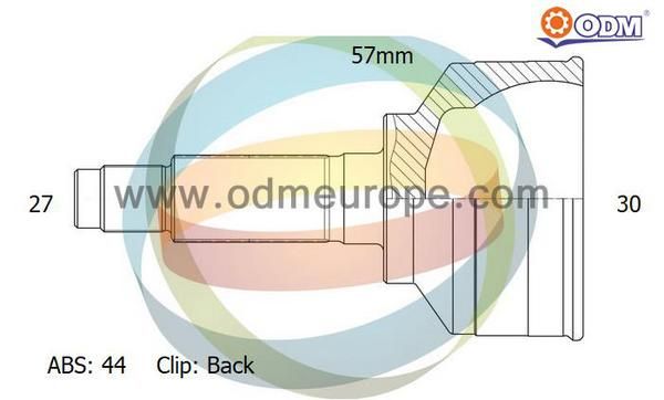 ODM-MULTIPARTS Liigendlaager, veovõll 12-011628