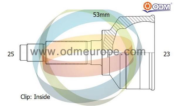 ODM-MULTIPARTS Шарнирный комплект, приводной вал 12-011669