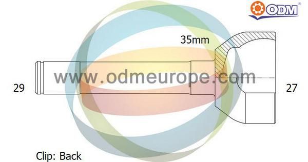 ODM-MULTIPARTS Liigendlaager, veovõll 12-060145