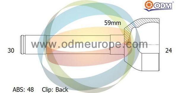 ODM-MULTIPARTS Liigendlaager, veovõll 12-090248