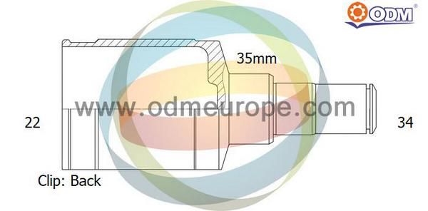 ODM-MULTIPARTS Шарнирный комплект, приводной вал 14-236037