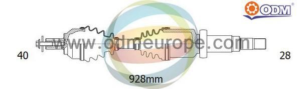 ODM-MULTIPARTS Приводной вал 18-011870