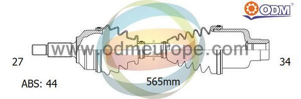 ODM-MULTIPARTS Приводной вал 18-012071