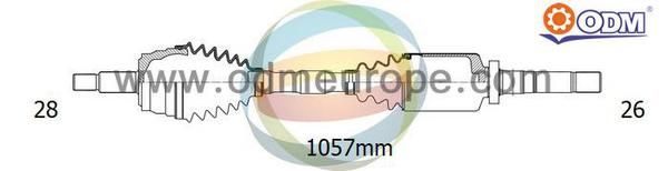 ODM-MULTIPARTS Приводной вал 18-012200