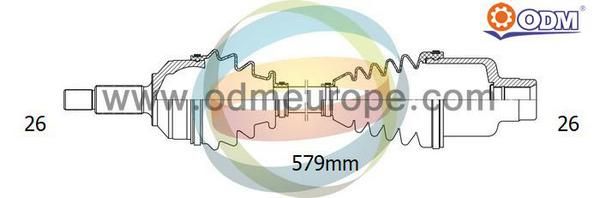 ODM-MULTIPARTS Приводной вал 18-052140