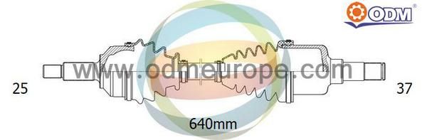 ODM-MULTIPARTS Приводной вал 18-161190