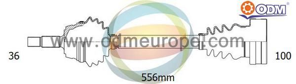 ODM-MULTIPARTS Приводной вал 18-211130