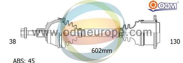 ODM-MULTIPARTS Приводной вал 18-211241