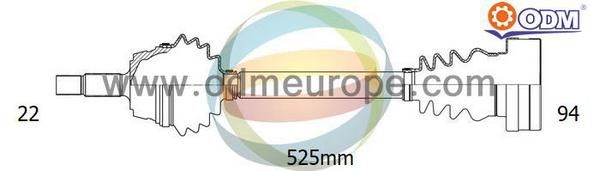 ODM-MULTIPARTS Приводной вал 18-211350