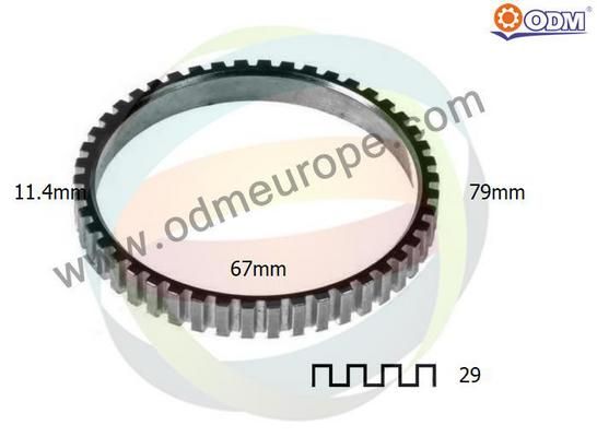 ODM-MULTIPARTS Зубчатый диск импульсного датчика, противобл. устр 26-230001