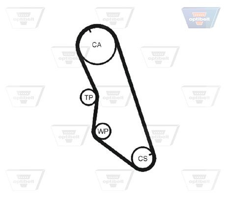 OPTIBELT Водяной насос + комплект зубчатого ремня KT 1068 W2