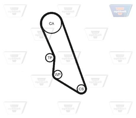 OPTIBELT Водяной насос + комплект зубчатого ремня KT 1522 W1