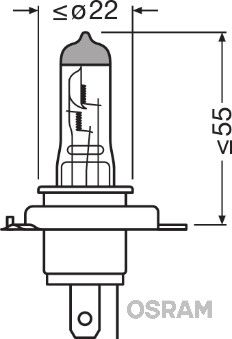 OSRAM Лампа накаливания, противотуманная фара 64193ULT-01B