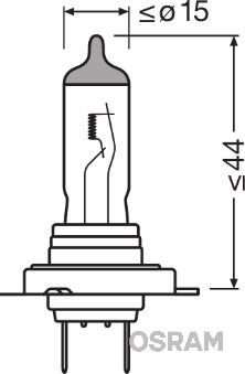 OSRAM Лампа накаливания, фара дальнего / дневного ходово 64210NBS