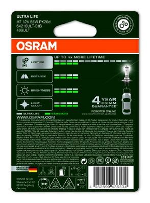 OSRAM 64210ULT-01B Лампа накаливания, фара дальнего света