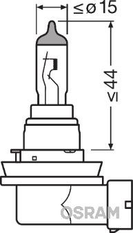 OSRAM Лампа накаливания, фара днев. ходового / стояночно 64212NBU-HCB