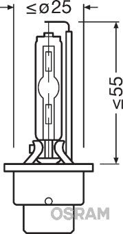 OSRAM Лампа накаливания, фара дальнего света 66240CBI