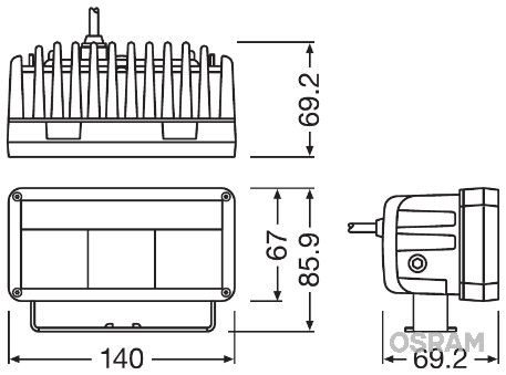 OSRAM Фара дальнего света LEDDL102-SP