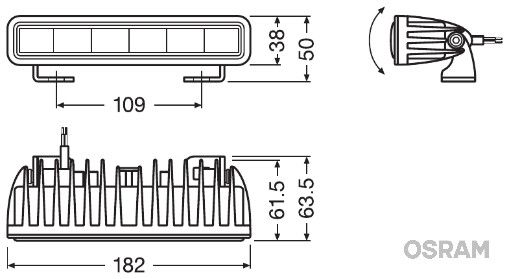 OSRAM Фара дальнего света LEDDL105-SP