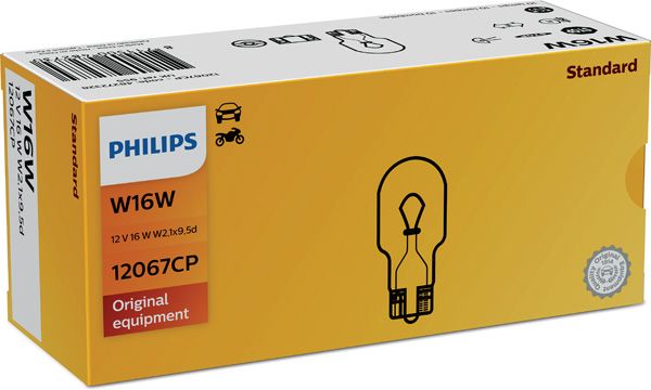 PHILIPS 12067CP Лампа накаливания, задний габаритный фонарь