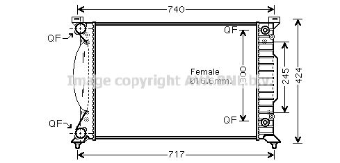 PRASCO Radiaator,mootorijahutus AI2202