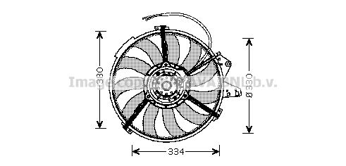 PRASCO Ventilaator,mootorijahutus AI7507