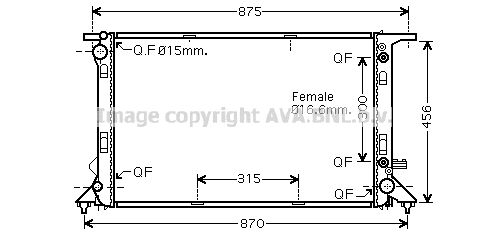 PRASCO Radiaator,mootorijahutus AIA2309