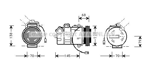 PRASCO Kompressor,kliimaseade AIK011