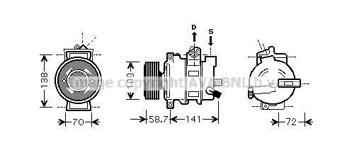 PRASCO Kompressor,kliimaseade AIK279