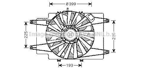 PRASCO Ventilaator,mootorijahutus AL7505