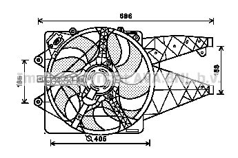 PRASCO Ventilaator,mootorijahutus AL7514