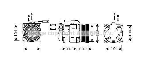 PRASCO Kompressor,kliimaseade ALK093