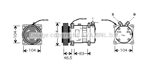 PRASCO Kompressor,kliimaseade ALK104