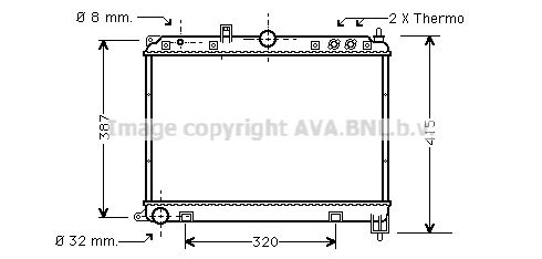 PRASCO Radiaator,mootorijahutus AU2118