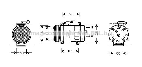 PRASCO Kompressor,kliimaseade AUK030