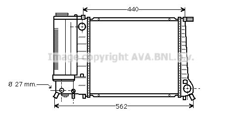 PRASCO Radiaator,mootorijahutus BW2081